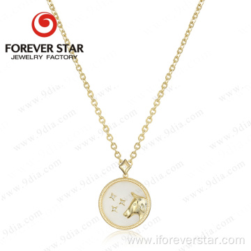 jewelry gold plated zodiac 925 sterling silver